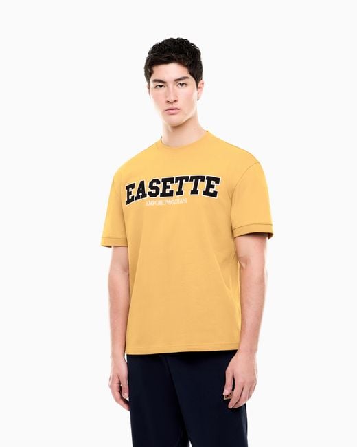 EA7 Yellow Oversized T-Shirt Logo Series for men