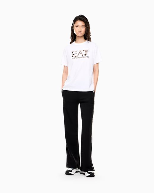 EA7 White Logo Series Jersey T-Shirt