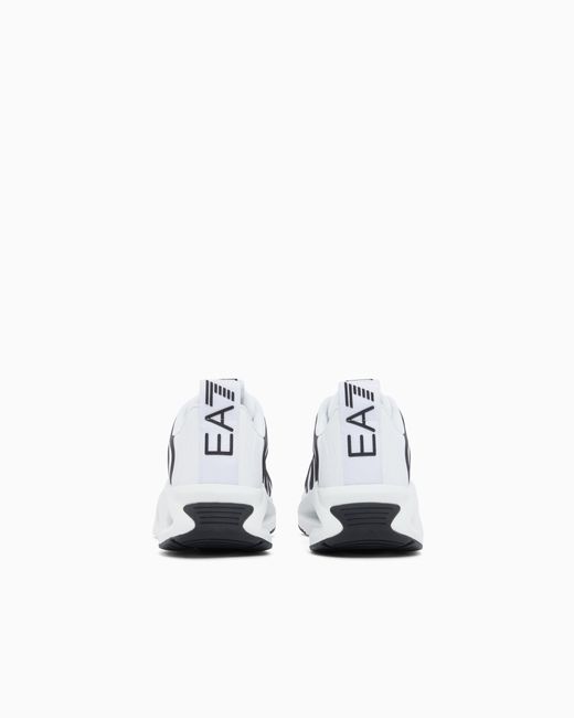 EA7 White Sneakers Infinity Neo With Rubber Sole