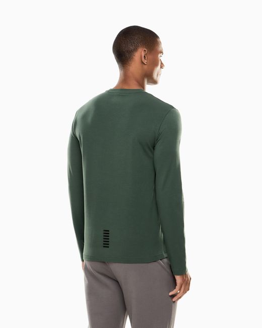 EA7 Green Crew Neck T-Shirt Core Identity for men