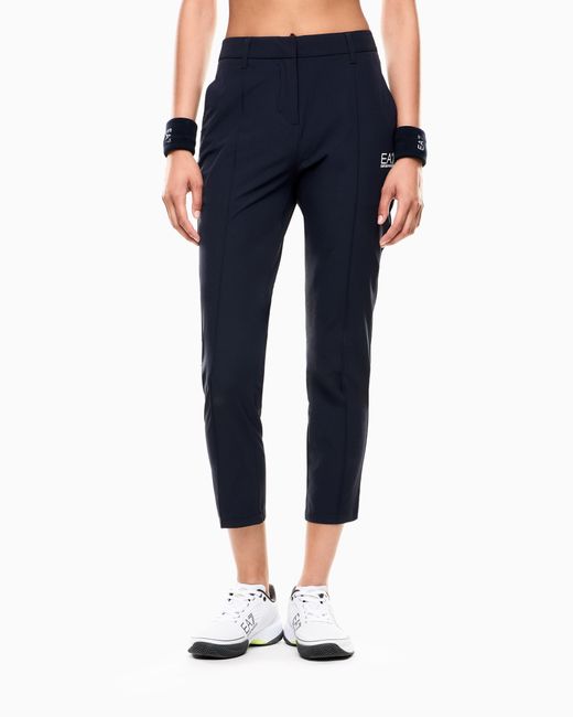 EA7 Blue Golf Pro Straight-Cut Trousers