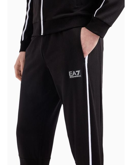 EA7 Core Identity Trainingsanzug Aus Baumwolle in Black für Herren