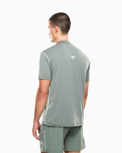 EA7 Green Tennis Pro T-Shirt for men