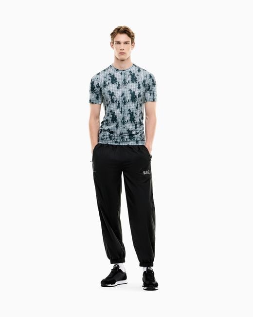 EA7 Blue Slim Fit T-Shirt Vigor 7 for men