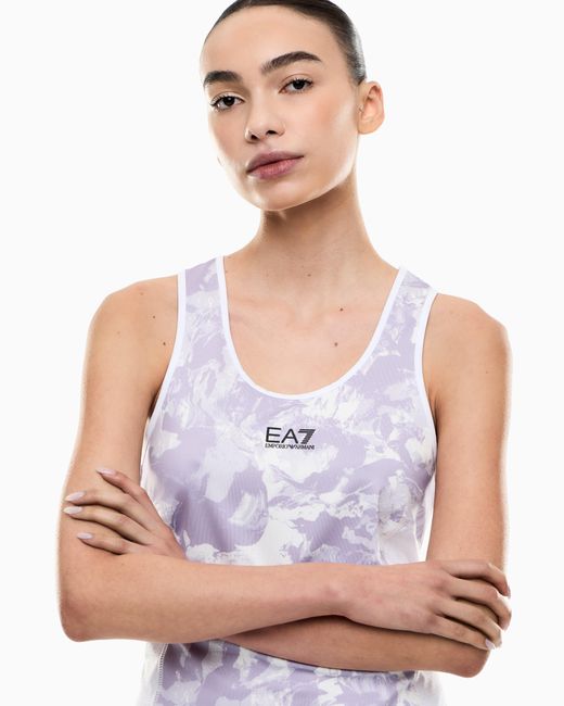 EA7 White Dynamic Athlete Tank Top