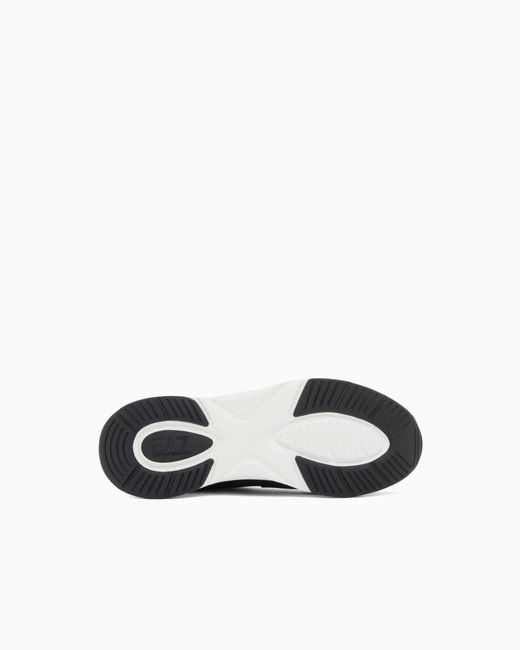 EA7 Black Sneaker Infinity Venom With Rubber Sole