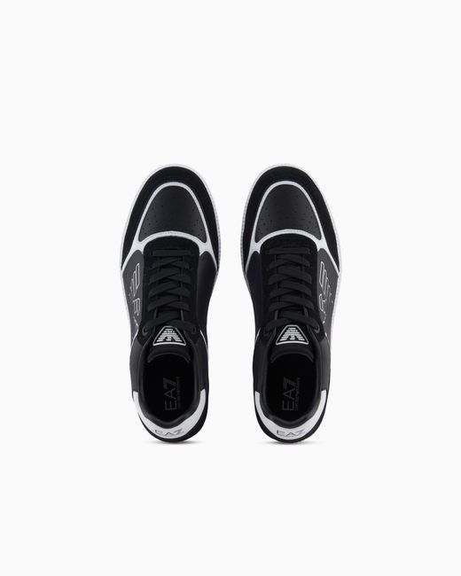 EA7 White High-Top Sneaker