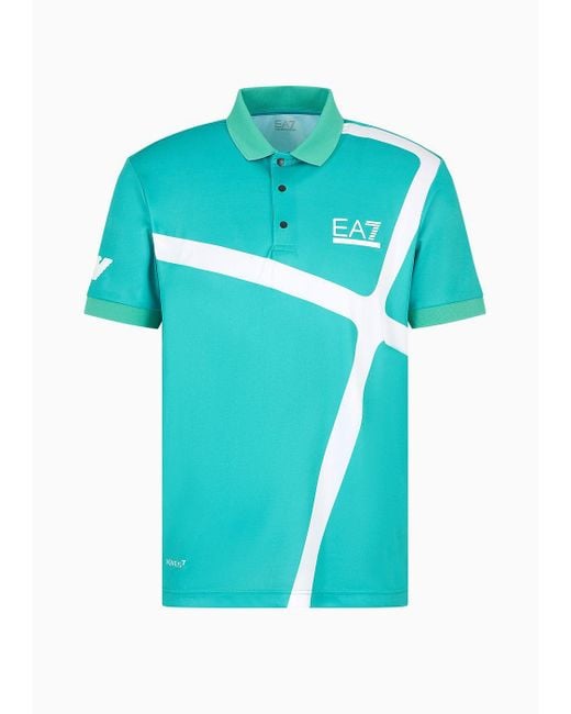 EA7 Tennis Pro Polo-trainingsanzug Aus Ventus7-funktionsgewebe in Blue für Herren