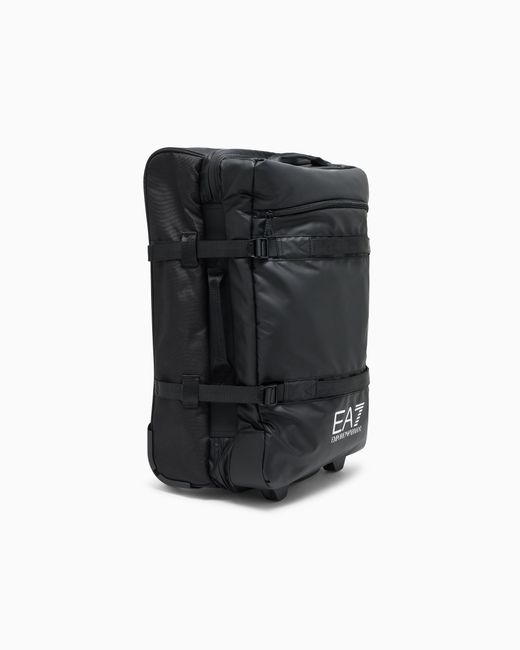 EA7 Black Technical Fabric Cabin Trolley