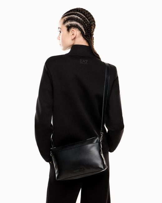 EA7 Black Winter Mix Umhängetasche Aus Gewebe