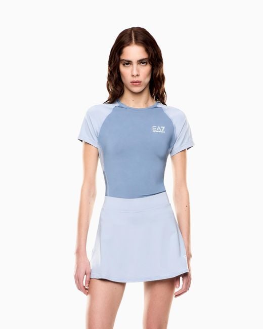 EA7 Blue Tennis Pro Mini Skirt