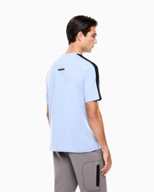 EA7 Blue Dynamic Athlete T-Shirt for men