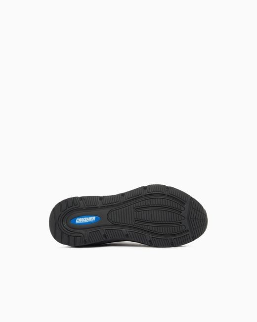EA7 Black Crusher Sonic Knit Sneakers