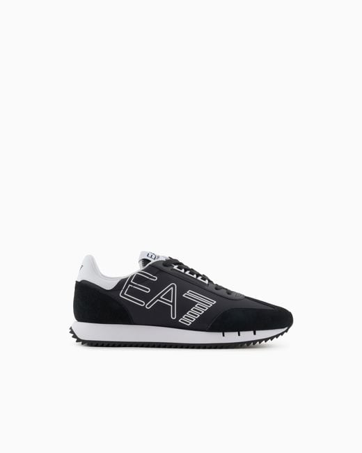 EA7 Black And Vintage Sneakers