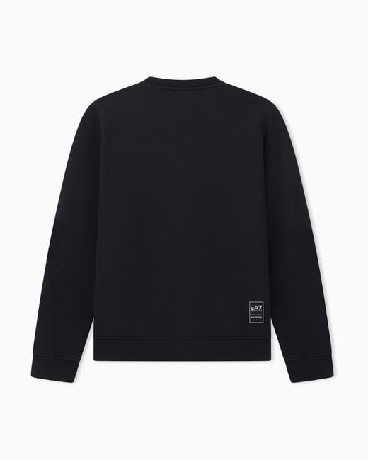 EA7 Blue Sweatshirt Oversized for men