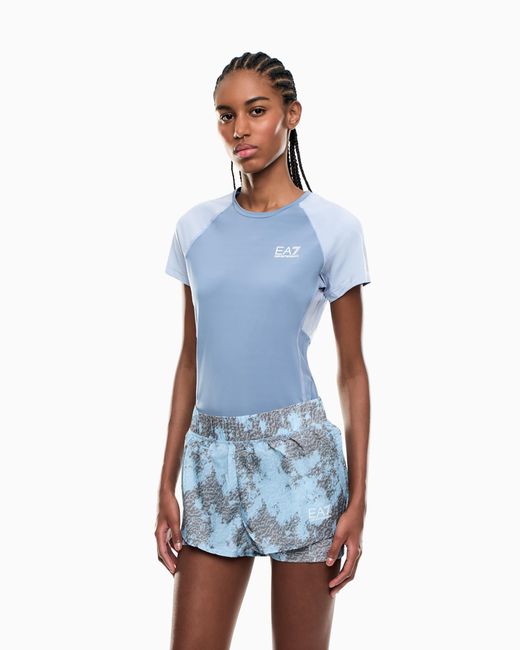 EA7 Blue Dynamic Athlete Shorts