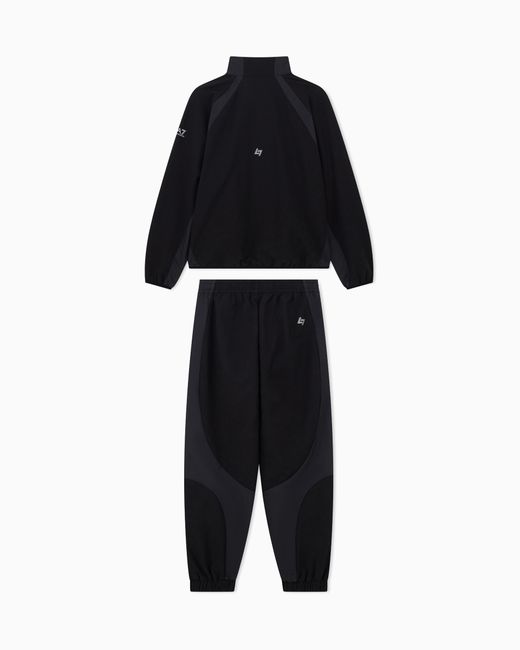 EA7 Black Tracksuit Ventus 7 Regular Fit for men