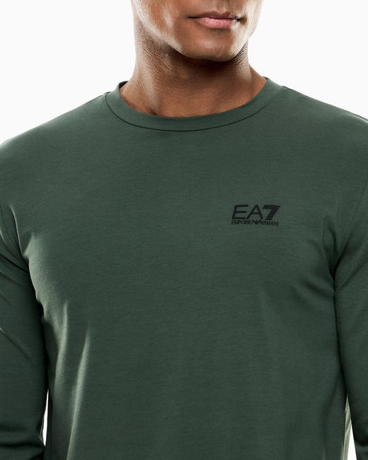 EA7 Green Crew Neck T-Shirt Core Identity for men