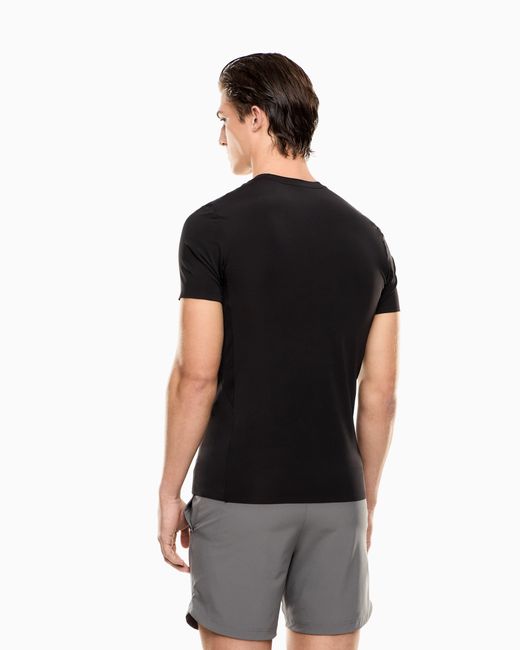 EA7 Black Dynamic Athlete T-Shirt for men