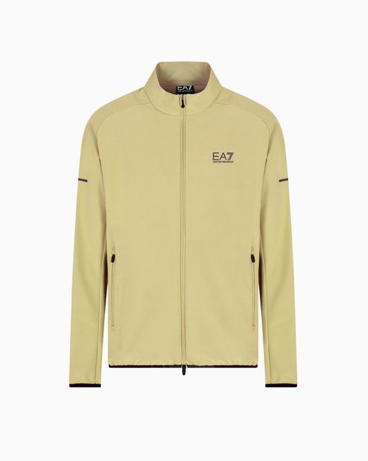 EA7 Metallic Dynamic Athlete Zip-Up Sweatshirt for men