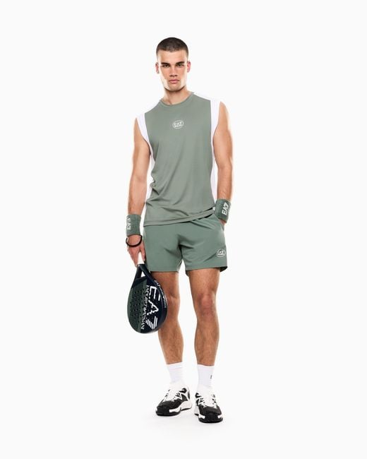 EA7 Green Tennis Pro Tank Top for men