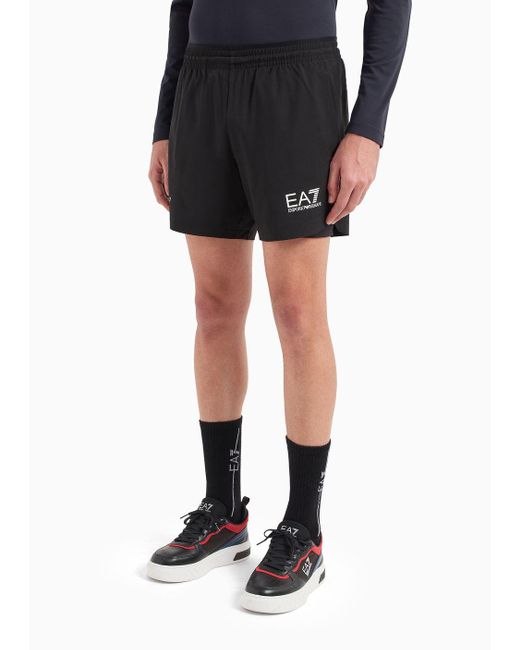 EA7 Dynamic Athlete Shorts Aus Vigor7-funktionsgewebe in Black für Herren