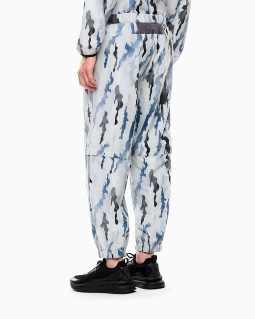 EA7 Blue Dynamic Athlete Trousers for men