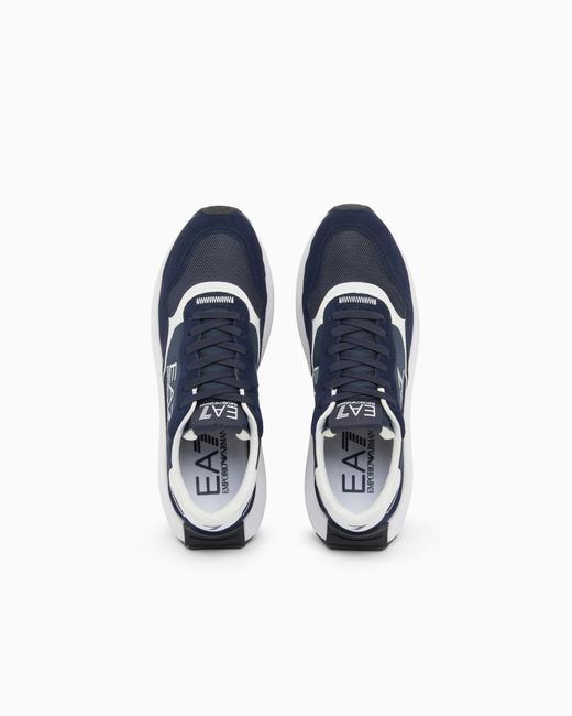 EA7 Blue Wader Sneakers