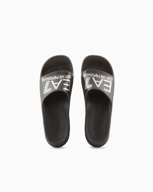 Slides di EA7 in White da Uomo
