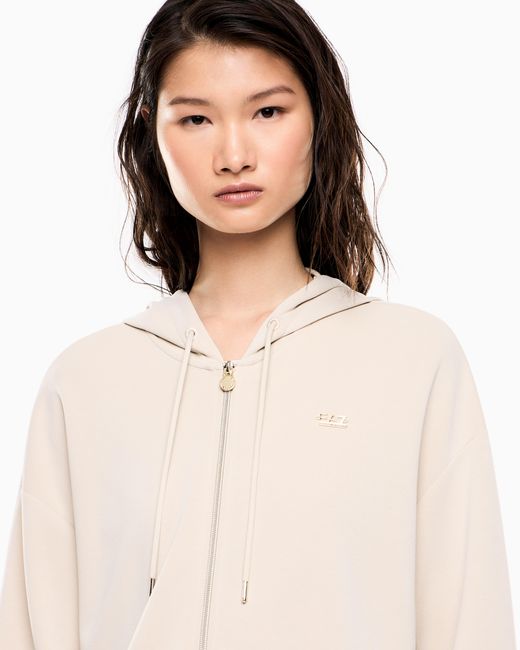 EA7 Natural Core Lady Hooded Sweatshirt