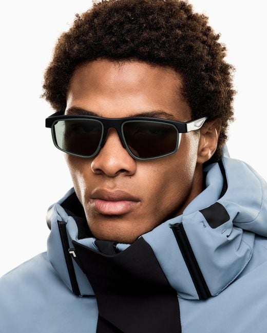 EA7 Sonnenbrille Vyron in Black für Herren