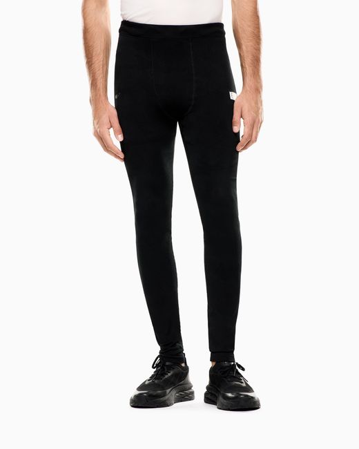 EA7 Black Dynamic Athlete Leggings for men