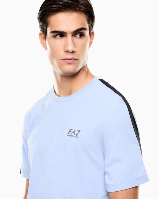 EA7 Blue Dynamic Athlete T-Shirt for men