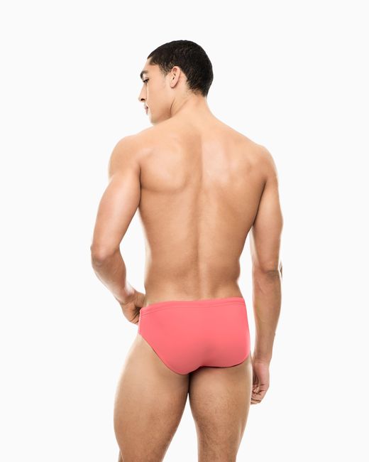 EA7 Red Swimming Briefs With An Elastic Waist And Drawstring for men