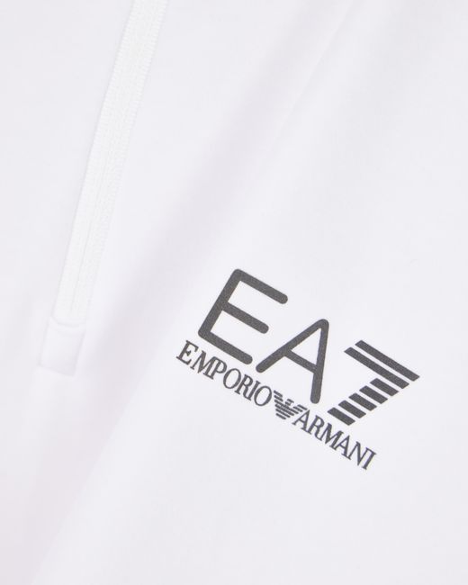 EA7 White Regular Fit Polo Shirt Natural Ventus 7 for men