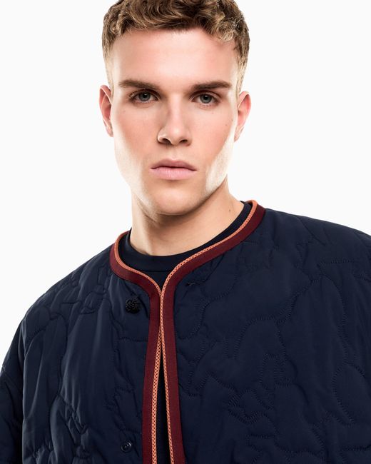 EA7 Blue Lunar New Year Nylon Jacket for men