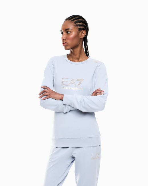 EA7 Blue Stretch Sweatshirt
