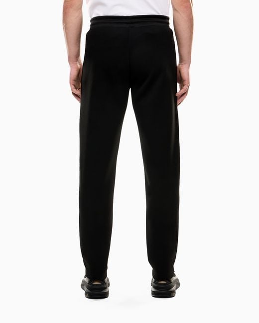 EA7 Label Jogginghose Aus Einer Viskose-Mischung in Black für Herren