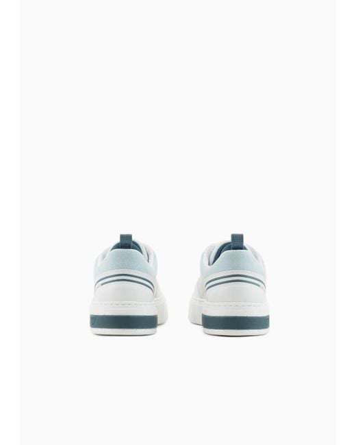 EA7 Black & White Legacy Knit Sneaker