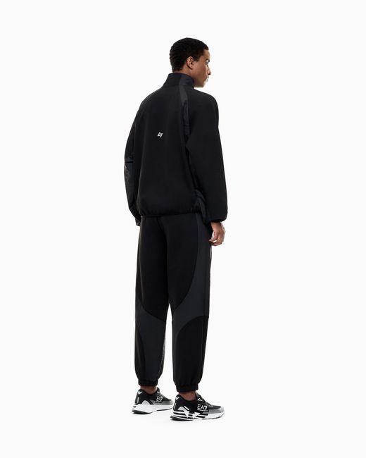 EA7 Black Tracksuit Ventus 7 Regular Fit for men