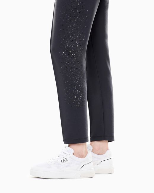 EA7 Gray Slim-Fit Trousers Precious