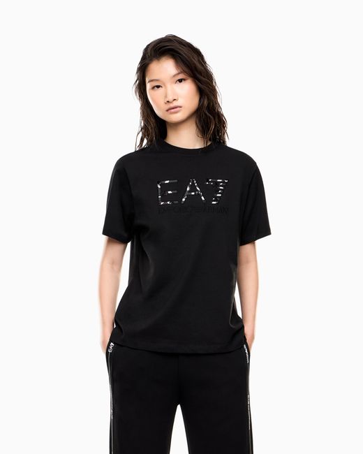 EA7 Black Logo Series Jersey T-Shirt