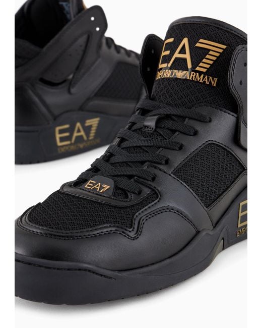EA7 Black New Basket Sneaker