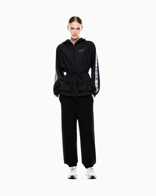 EA7 Black Natural Ventus7 Technical Fabric Jacket