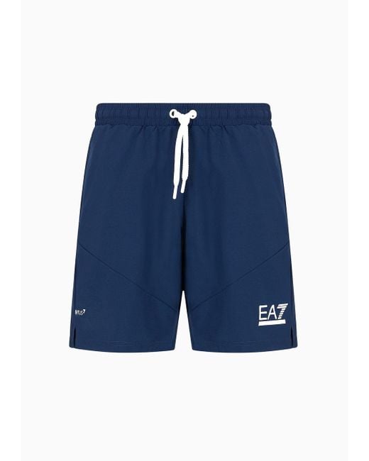 EA7 Tennis Pro Shorts Aus Ventus7-funktionsgewebe in Blue für Herren