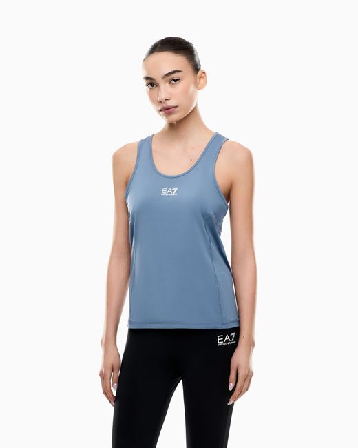 EA7 Blue Dynamic Athlete Tank Top