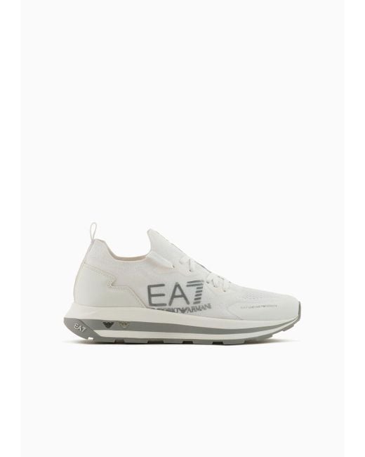 Sneakers Black & White Altura Knit di EA7