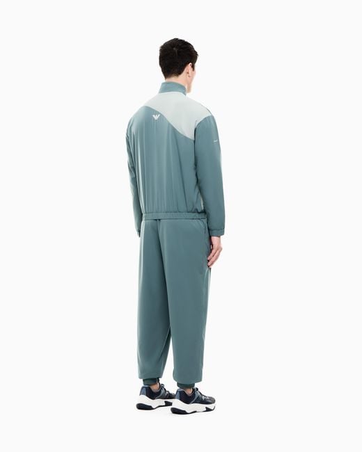 EA7 Blue Oversized Tracksuit Tennis Pro With Ventus7 Technology for men