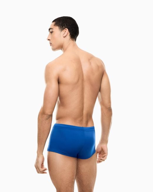 Costume Bagno Slip Con Coulisse di EA7 in Blue da Uomo
