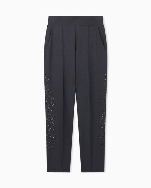 EA7 Gray Slim-Fit Trousers Precious